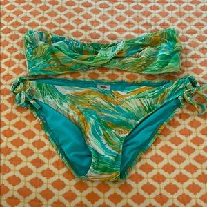 Target strapless bikini set